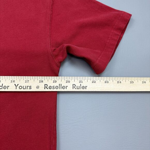 Vintage Looney Tunes Shirt Mens Small Red Sylvester Tweety Bird Bowl Pocket Tee - Picture 14 of 15